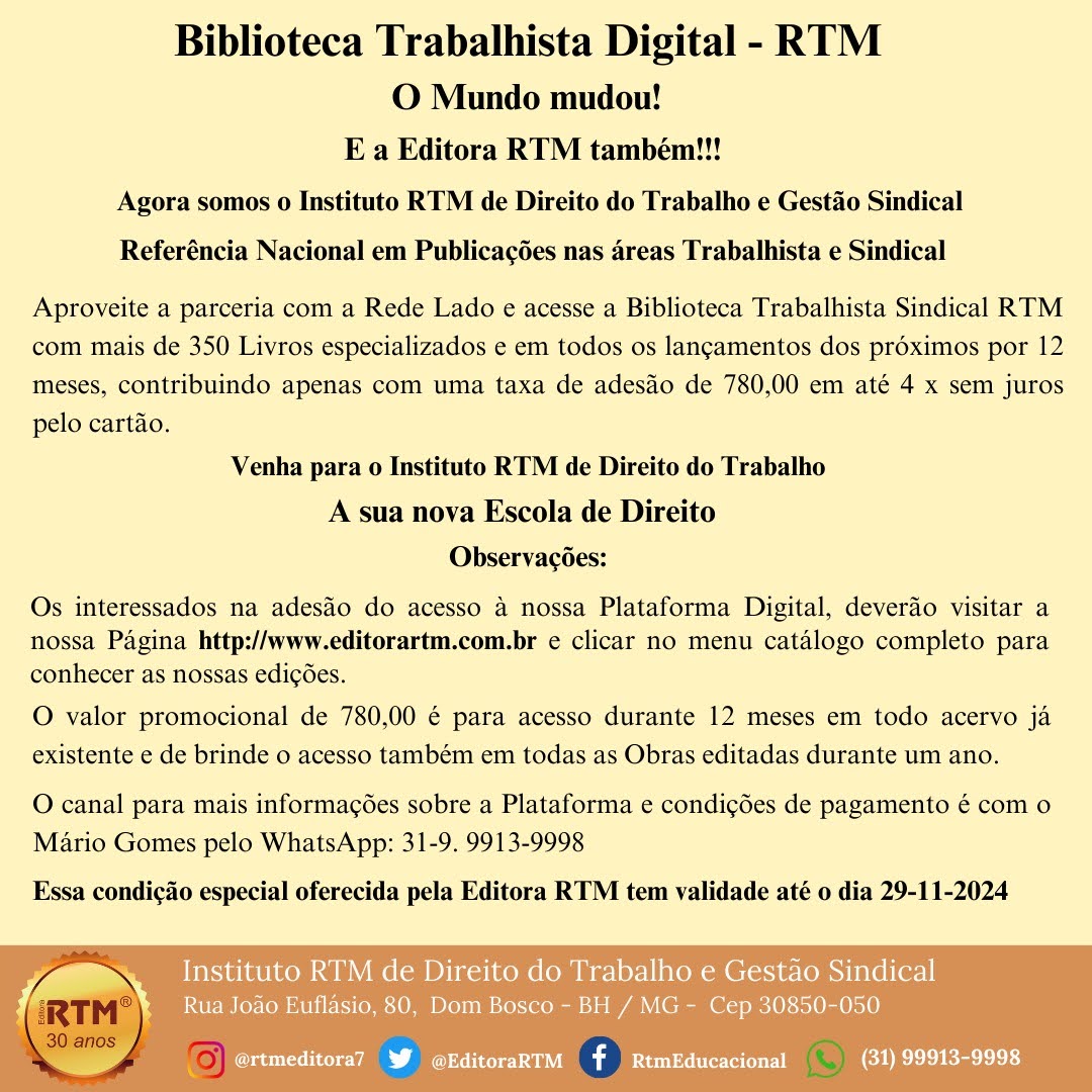 Biblioteca Digital RTM e Rede Lado